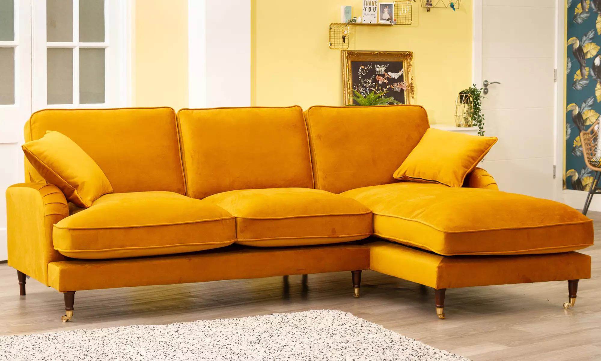Callaway Velvet Sofa Selection