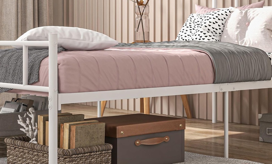 Image 12: HomCom Single Bed Frame