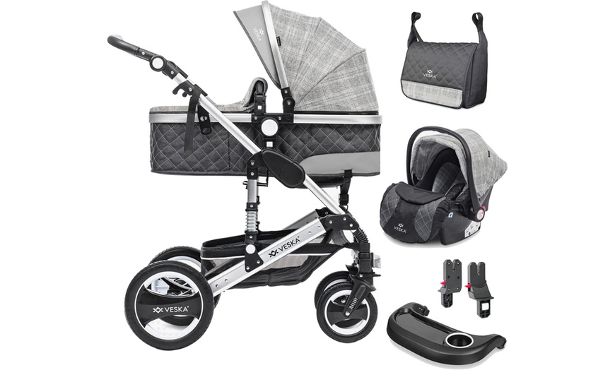 Image 6: Three in One Baby Stroller 