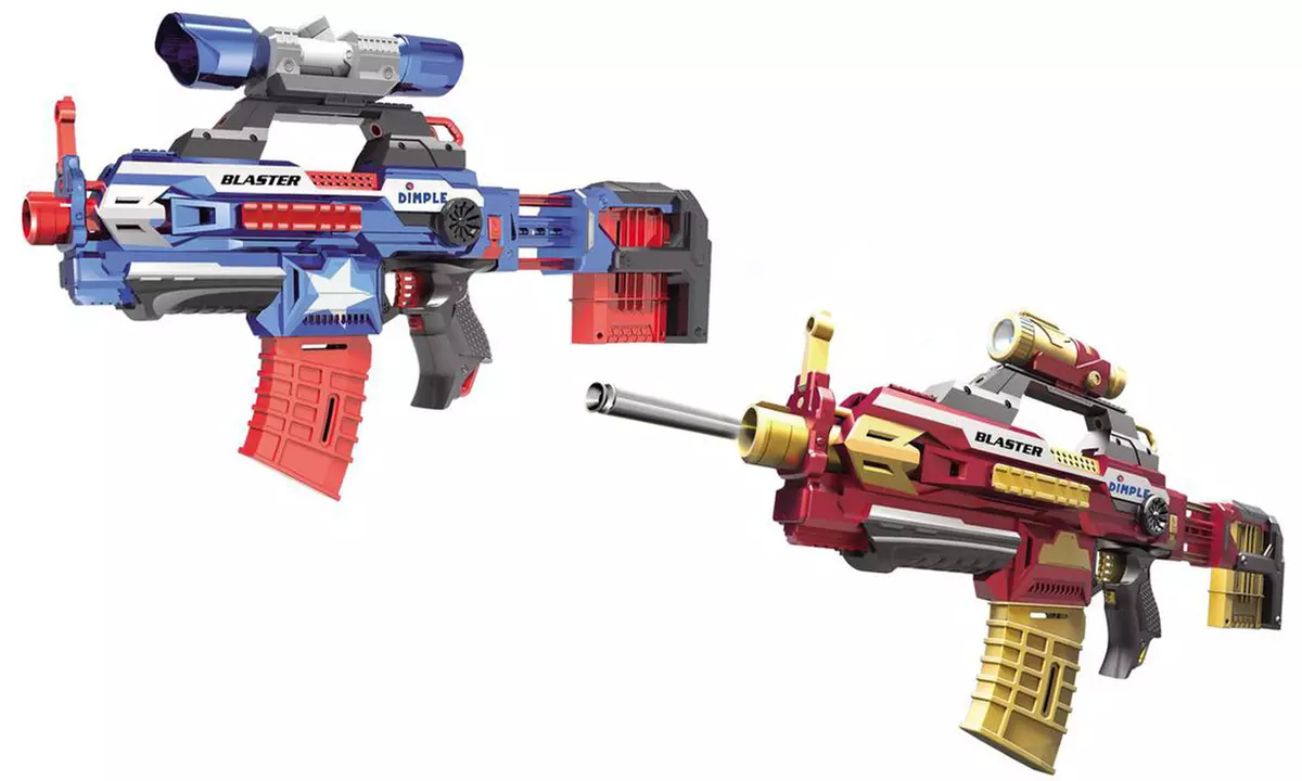 Dimple Foam Dart Attack Blaster with Rapid Refill Cartridges - Primary Image