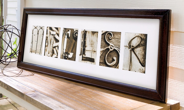 Custom Letter Art - Frame the Alphabet | Groupon