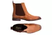 Redfoot Chelsea Boots aus Leder für Herren in Tan oder Schwarz - Second Medium
