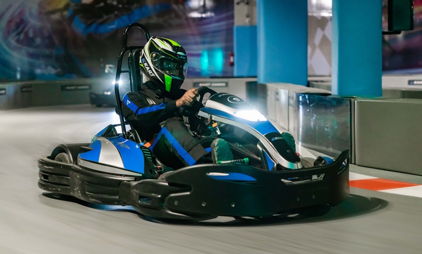 Image 2: Zooming through curves, Adrenaline-fueled Fun on Electric Go-karts