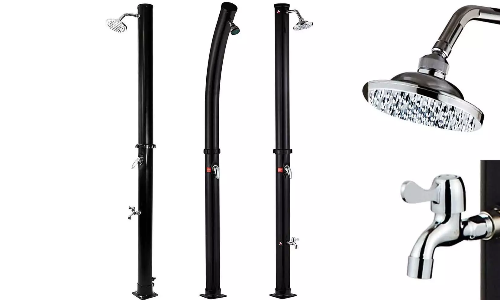 Doccia da esterno ad energia solare Bakaji