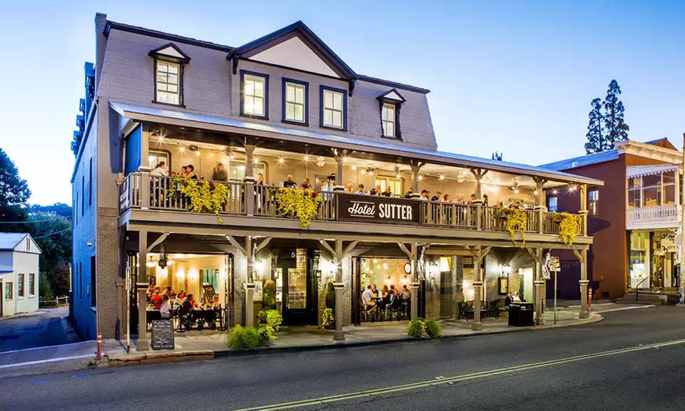Stay with Daily Food Credit at Hotel Sutter in Sutter Creek, CA. Dates into August. - Primary Image