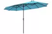 Costway 15FT Patio Double-Sided Umbrella Crank Outdoor Garden Market Sun Shade - Second Medium