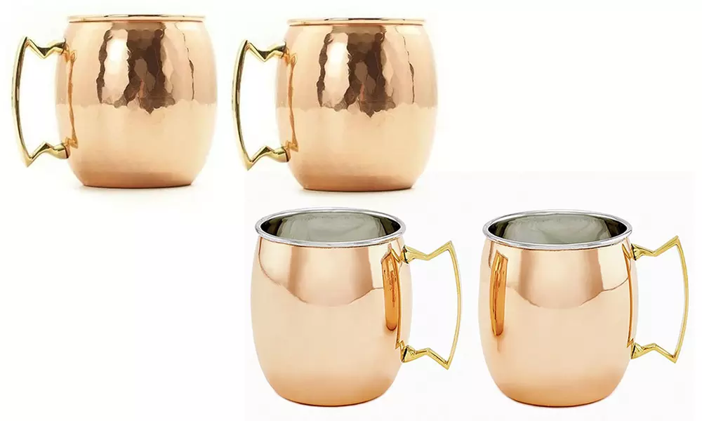 Moscow Mule Stainless Steel Copper-Finished Mugs with Gift Box (2- or 4-Pack) - Primary Image