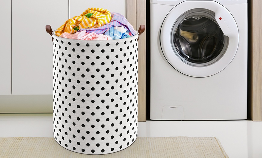 Image 18: Vinsani Drawstring Laundry Basket