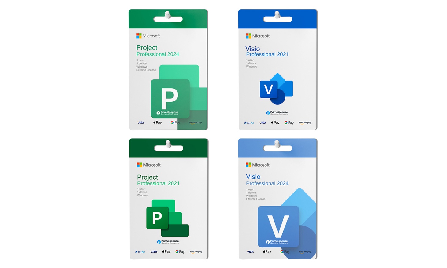 Microsoft Visio Pro or Project Pro 2024 or 2021 Lifetime License