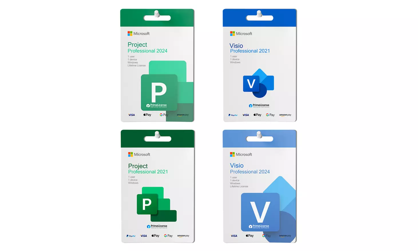 Microsoft Visio Pro or Project Pro 2024 or 2021 Lifetime License