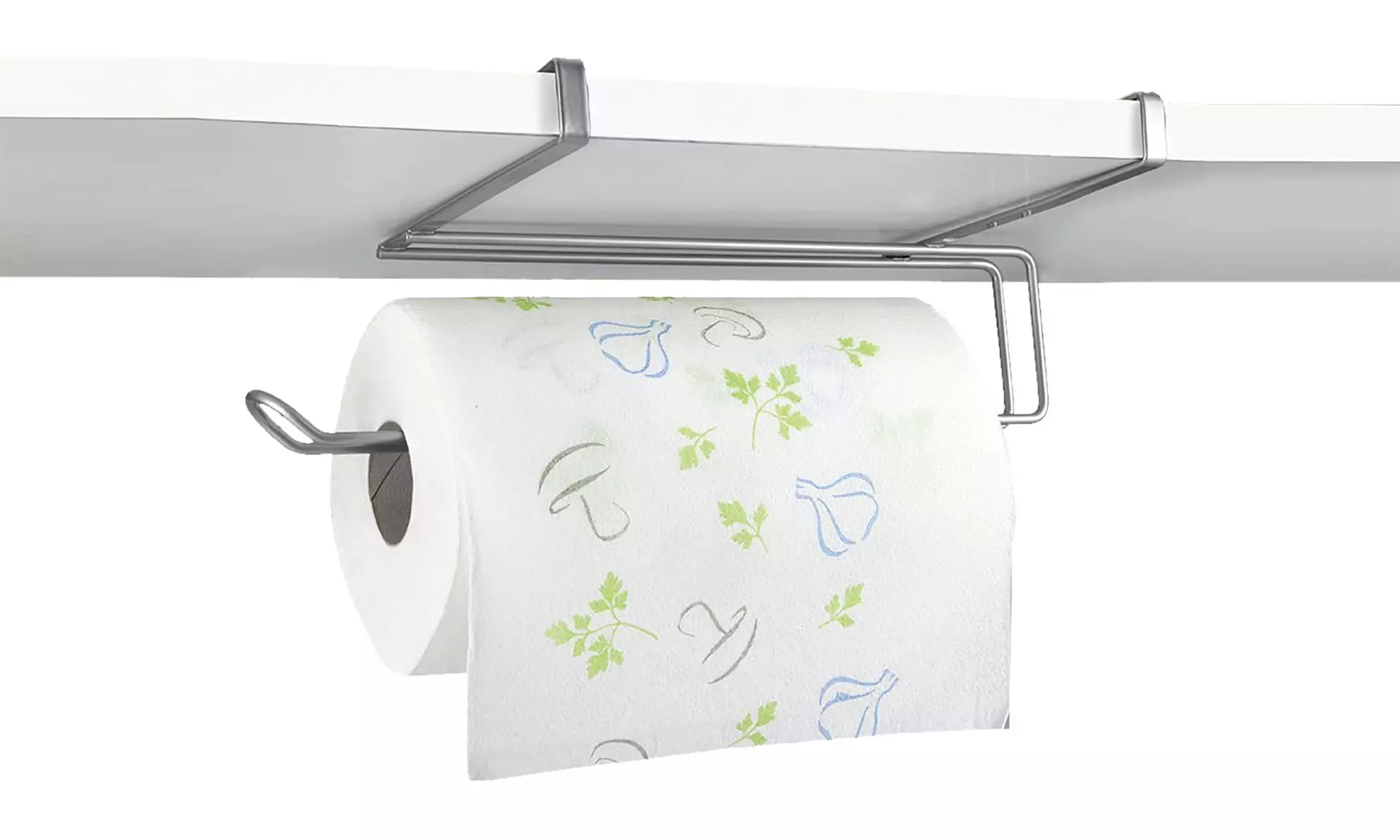 Under Shelf Cabinet Kitchen Roll Holder - Primary Image