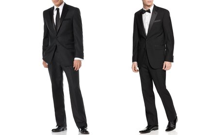 Fellini Uomo Men's Classic and Slim-Fit Notch Lapel Tuxedos