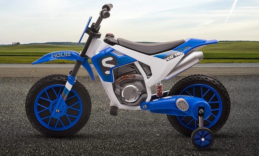 Image 2: HOMCOM Kids Electric Motorbike