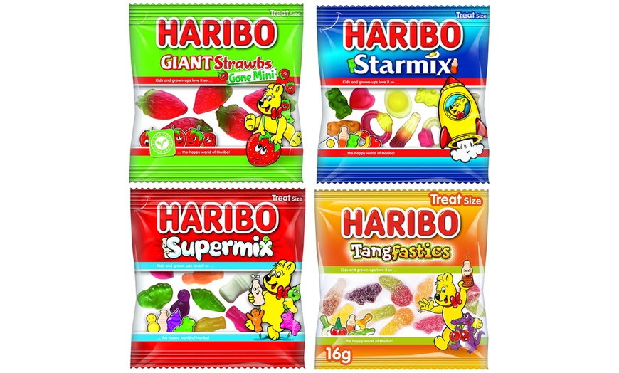 Image 1: Haribo Mini Treat Bags in packs of 30, 50 or 100