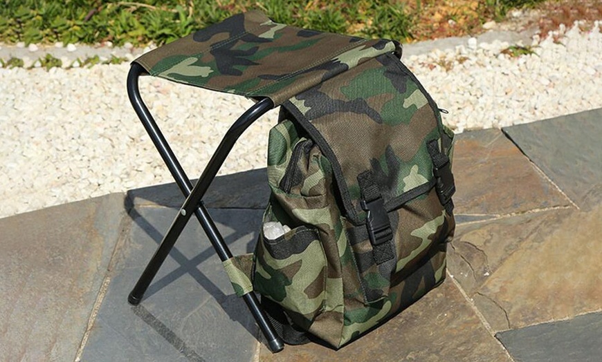 Image 1: Folding Fishing Chair with Bag