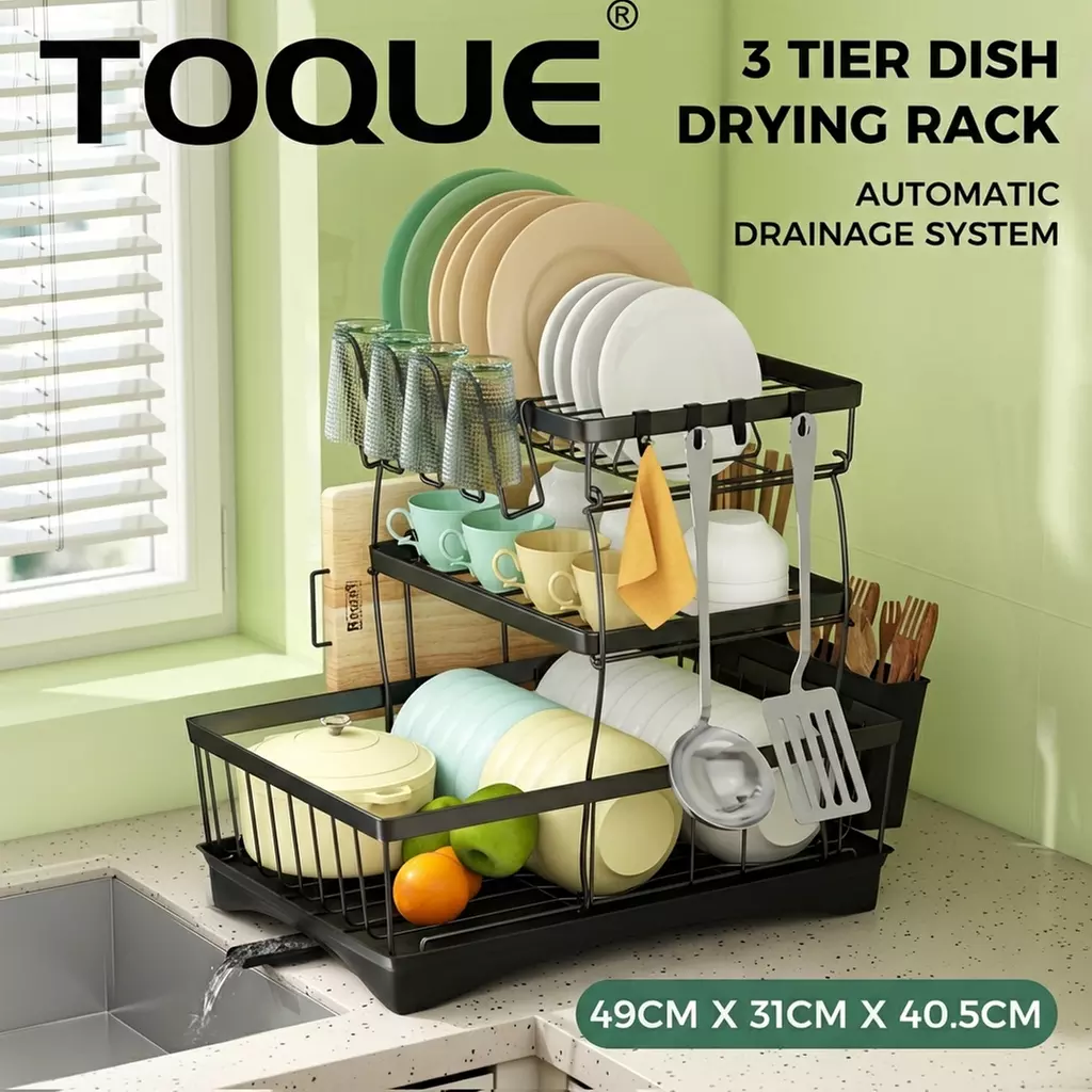 Toque Premium Rust-Resistant Kitchen Dish Drying Racks