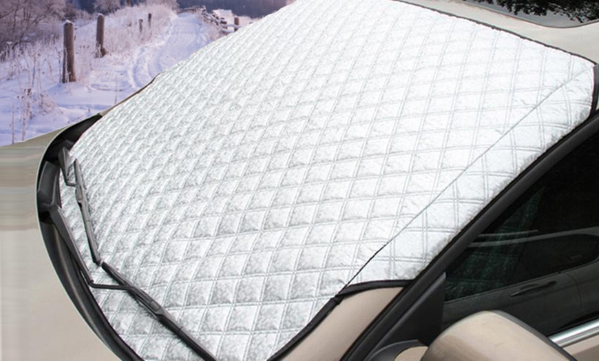 Image 2: Heavy-Duty Car Windscreen Cover