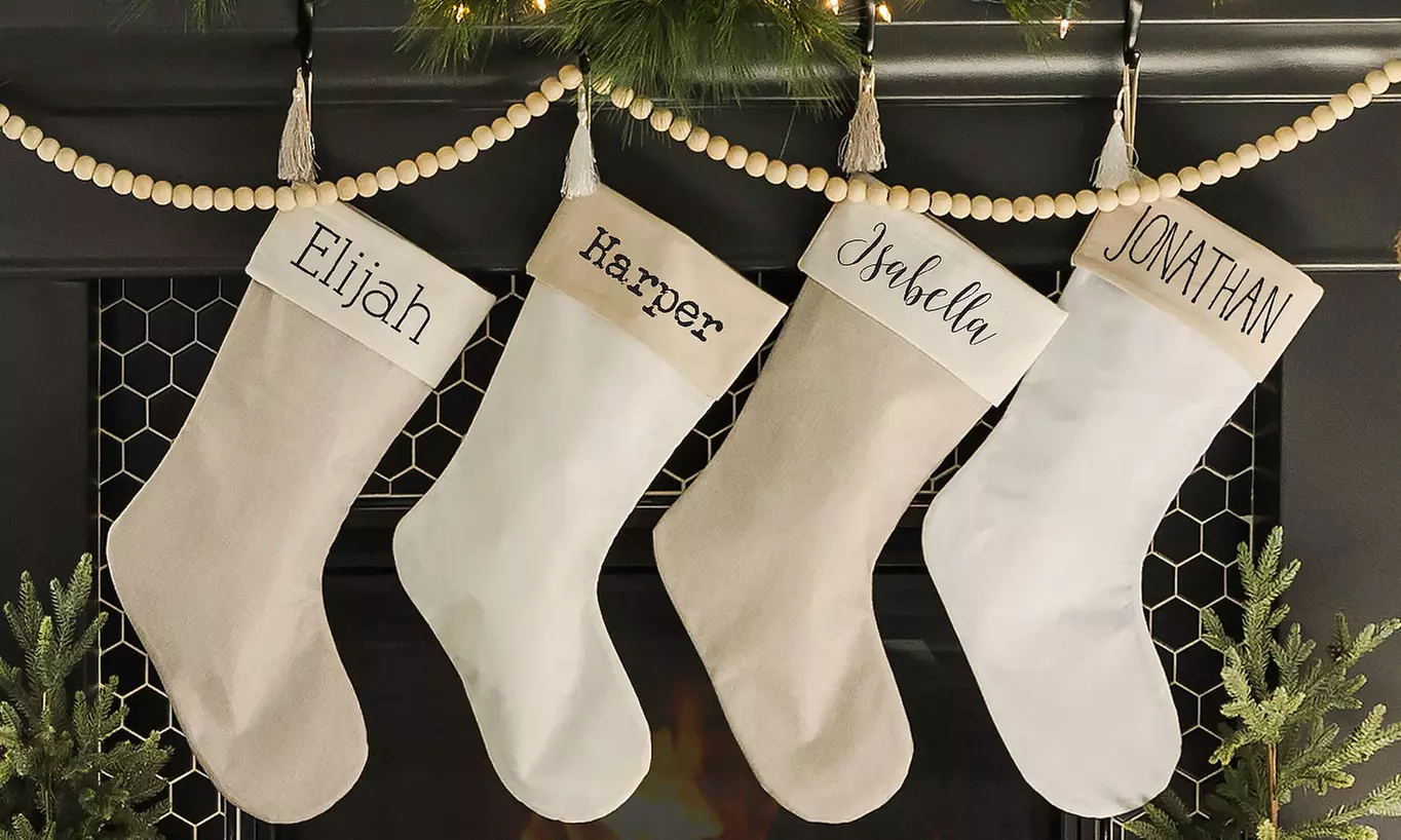 Personalized Cotton Stockings w/ Tassels from Qualtry (Up to 82% Off) - Primary Image