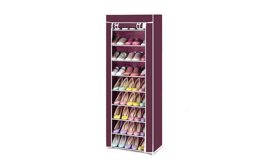 Image 4: Canvas Shoe Rack