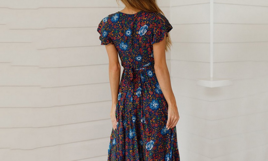 Image 21: Boho Wrap Dress