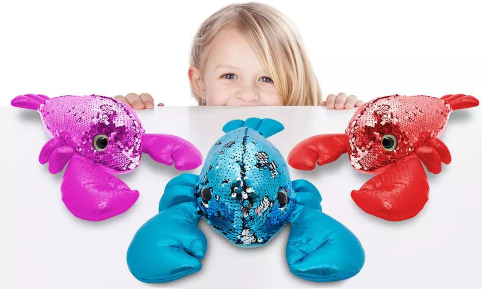 1 ou 2 peluche crabe magique à sequin - Primary Image