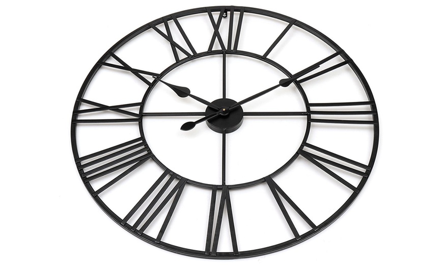 Image 5: Roman Numeral Wall Clock