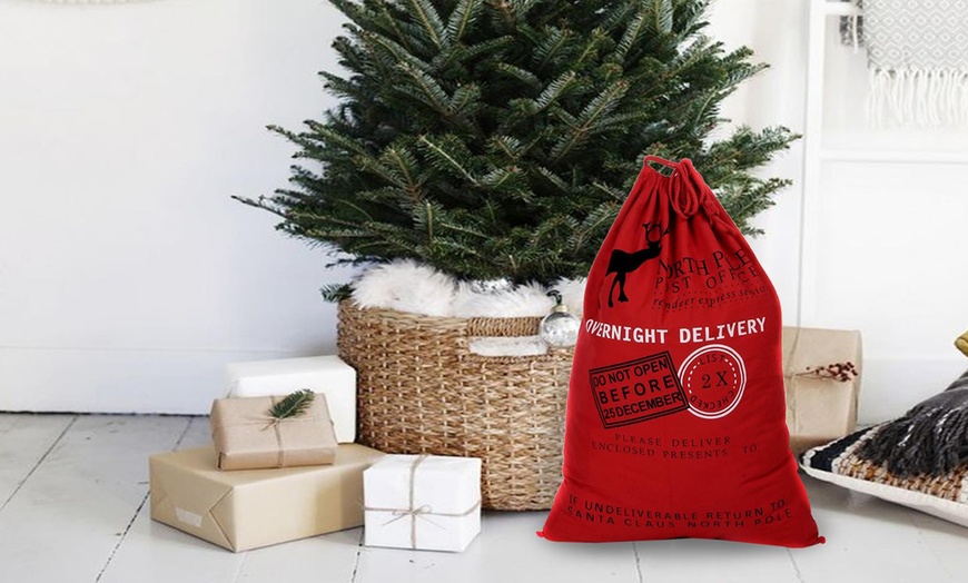 Image 3: Santa Christmas Jute Sack