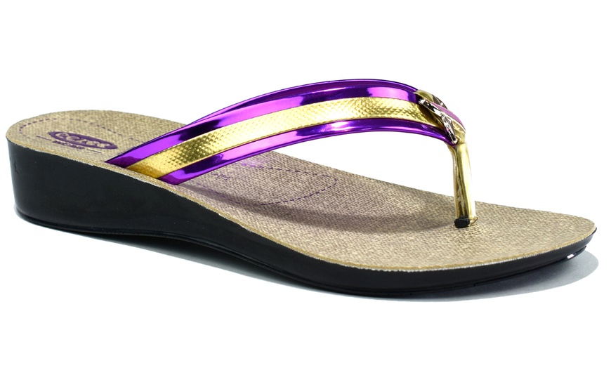 Image 3: Women's Toe Post Sandals