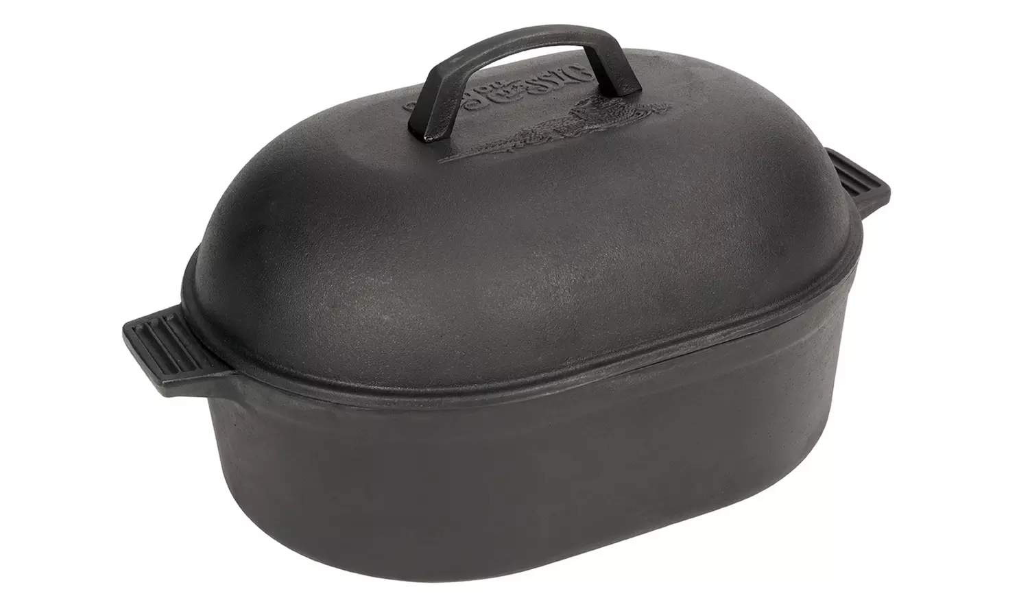 12-Qt. Cast Iron Oval Roaster - Primary Image