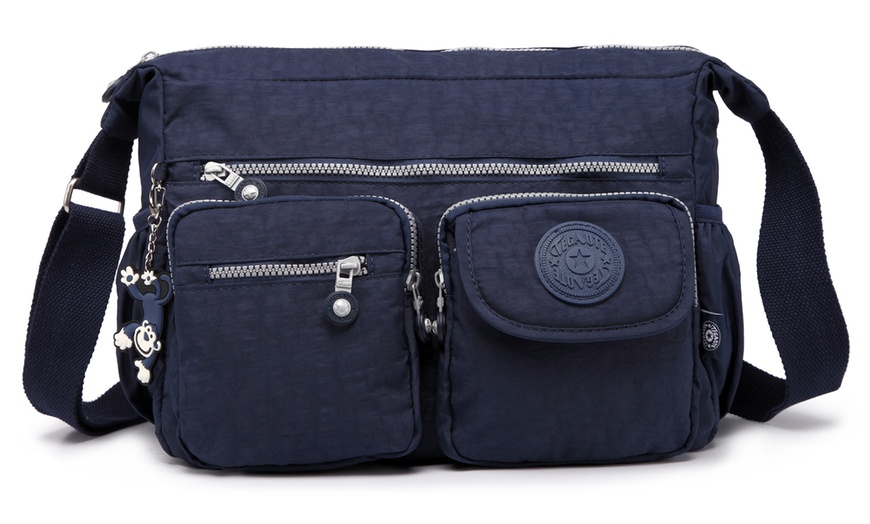 Image 12: Multi-Compartment Crossbody Bag