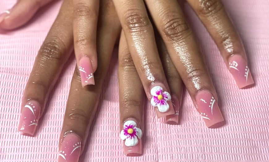 Image 1: Classic or Structured Gel Manicure or X Extensions (Solid Color Only)