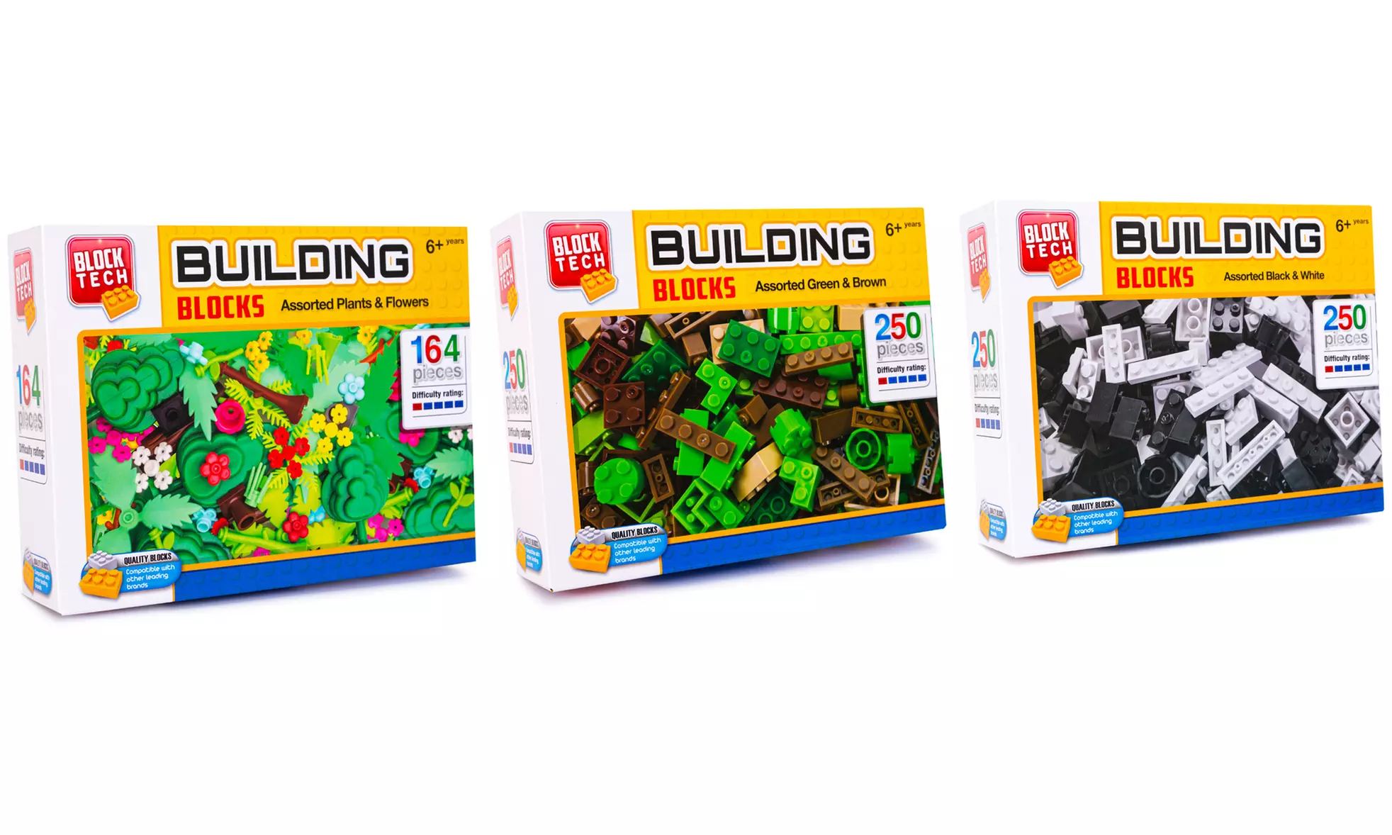 Set of Three Block Tech Building Block Sets 664-pieces - Primary Image