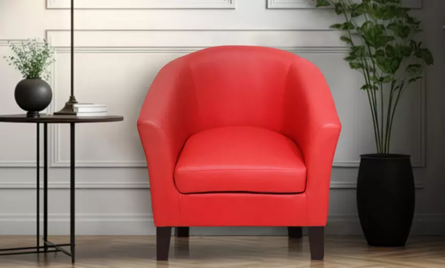 Image 3: Upholstered Accent Chair