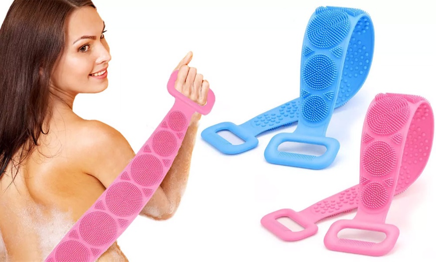 Image 1: One or Two Double-Sided Exfoliating Silicone Scrubbers