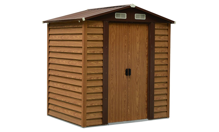 Image 27: Outsunny Lockable Garden Shed