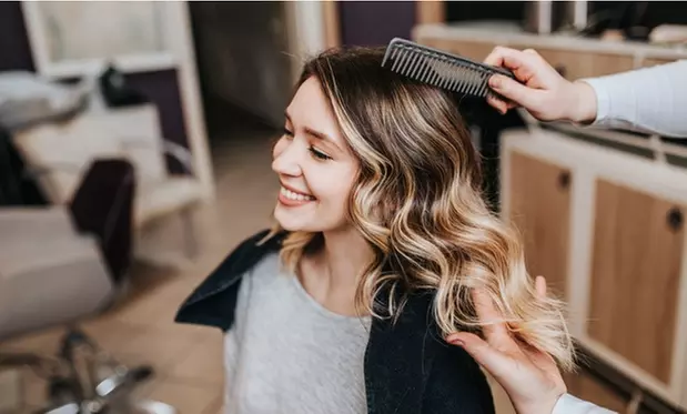 (Up to 34% Off) on Salon - Off Haircut with Blow-Dry at S Beauty Salon - Primary Image