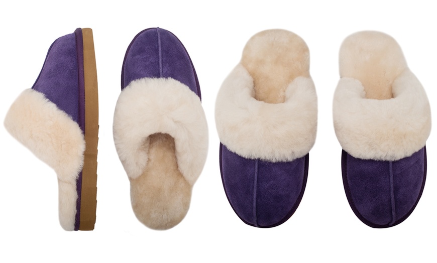 Image 8: Women's Sheepskin-Lined Slippers