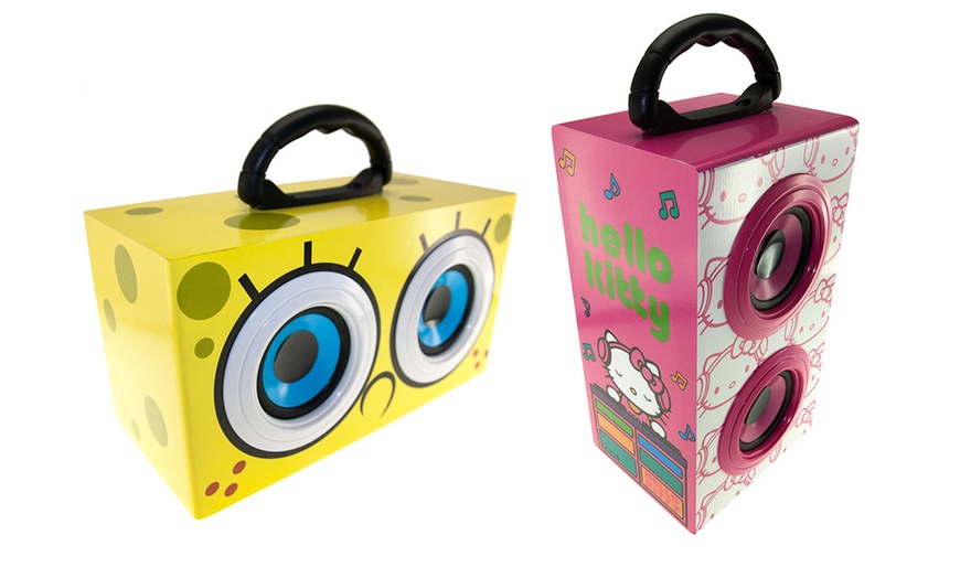 Image 1: Hello Kitty/Spongebob Speaker