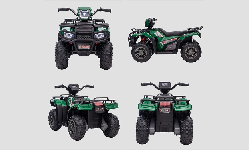 Image 12: HomCom Electric Ride-On Quad Bike for Kids