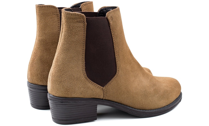 Image 8: Redfoot Suede Chelsea Boots