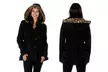 YOKI Women's Leopard Faux Fur Hooded Fleece Coat with Back Ruffles. Plus Sizes Available. - Image 3