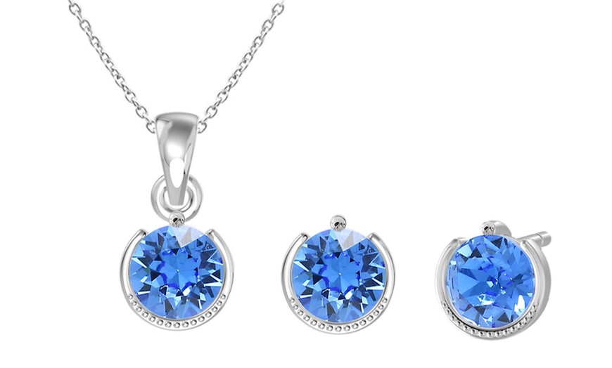 Image 45: Birthstone Set with Austrian Crystals