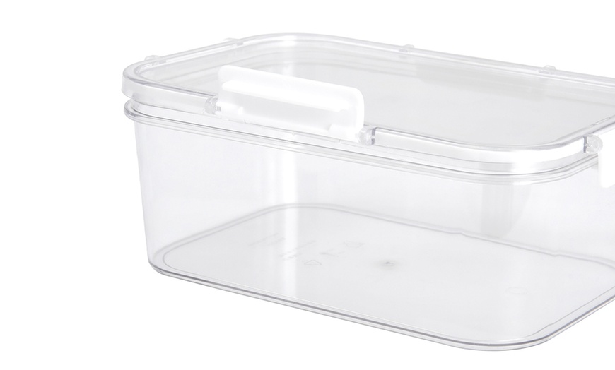 Image 7: Three-Piece Transparent Stackable Bento Lunch Box Set