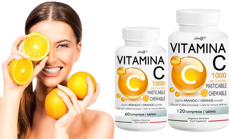 Fino a 720 compresse di Vitamina C masticabile Line@ per il sistema immunitario