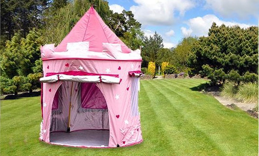 Image 2: Kids' Pop-Up Castle Play Tent