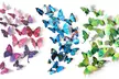 1x oder 2x 12er-Set 3D-Schmetterlingsmagnete in der Farbe nach Wahl - Second Medium