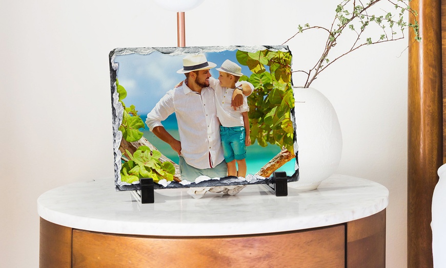 Image 2: Decoración a tu medida: 1 impresión de fotografía en piedra de pizarra