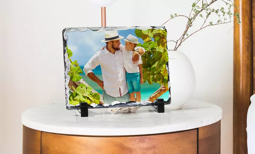 Image 2: Decoración a tu medida: 1 impresión de fotografía en piedra de pizarra