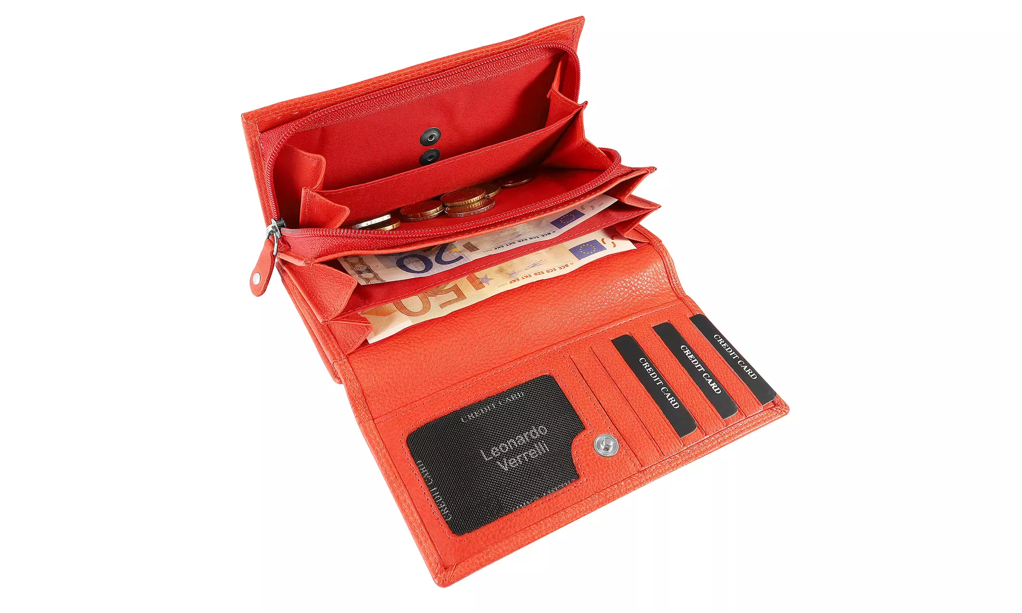 1x oder 2x Leonardo Verrelli Damen-Geldbörse mit RFID-Schutz