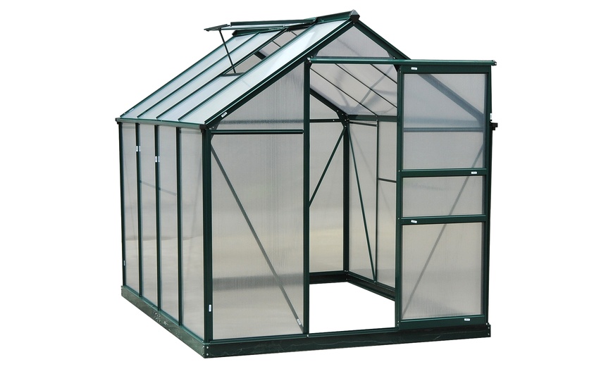 Image 21: Outsunny Walk-In Greenhouse